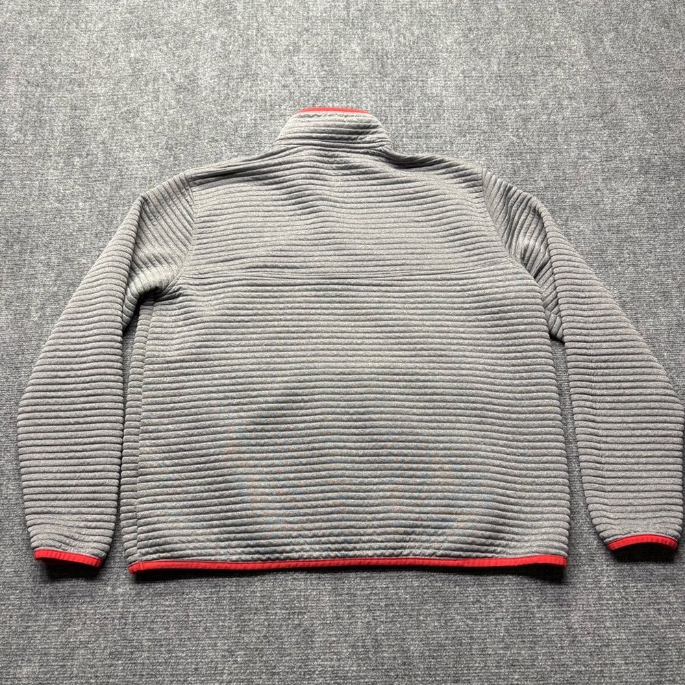 LL Bean Airlight Knit Pullover Mens XL Gray 1/4 Snap Slightly Fitted 506874 - Picture 2 of 6